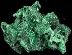 Fibrous Malachite Crystal Cluster - Congo #45317-1